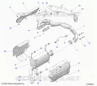 ENGINE, EXHAUST SYSTEM