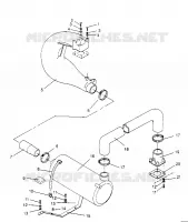 EXHAUST SYSTEM  SL 750 B954070 (4930523052B005)