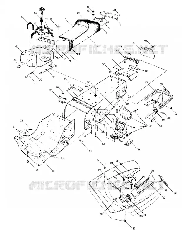 CHASSIS AND SEAT 650 RXL (4919531953001A)
