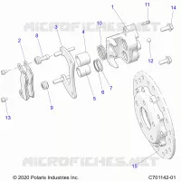 BRAKES, REAR CALIPER