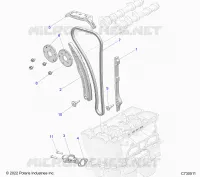 CAM CHAIN AND TENSIONER