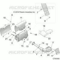 ENGINE, EXHAUST SYSTEM