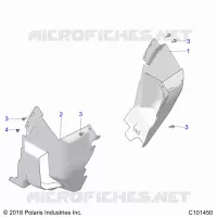 BODY, FRONT MUD GUARDS