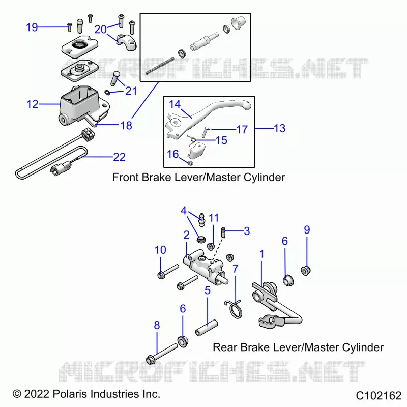 BRAKES, BRAKE LEVERS AND MASTER CYLINDERS
