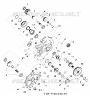 DRIVE TRAIN, MAIN GEARCASE INTERNALS 1