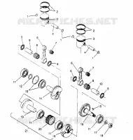 PISTON   CRANKSHAFT  500 EFI 0952774, EFI SKS 0952574,   EFI SKS PT 09529 (4929052905C013)
