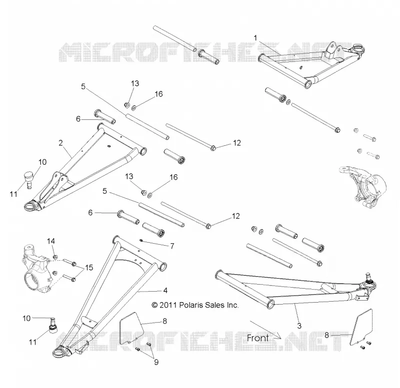 FRONT SUSPENSION CONTROL ARMS