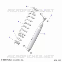 SUSPENSION, REAR SHOCK MOUNTING