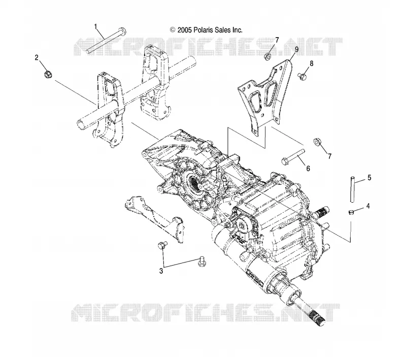 DRIVE TRAIN, MAIN GEARCASE MOUNTING