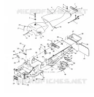 TUNNEL AND SEAT ASSEMBLY LITE 0953433, STARLITE 0953427  AND LITE DELUXE 09 (4928902890A006)
