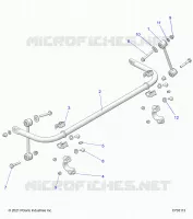 SUSPENSION, STABILIZER BAR, REAR
