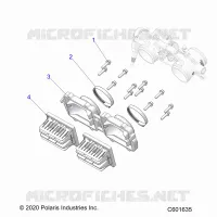 ENGINE, REED VALVE AND THROTTLE BODY ADAPTOR