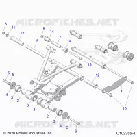 REAR SUSPENSION CONTROL ARM MOUNTING