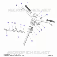UPPER STEERING & HANDLEBAR ASM.