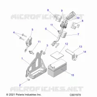 ELECTRICAL, BATTERY, MANUAL START POWER UP COMPONENTS
