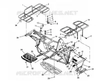 BUMPER / RACKS MOUNTING  2X4 300 W957530 (4930053005A007)