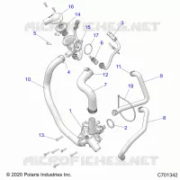 ENGINE, WATERPUMP AND BYPASS