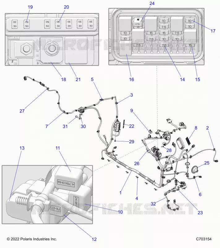 ELECTRICAL, WIRE HARNESS, CHASSIS