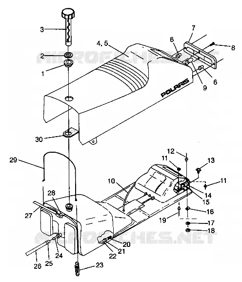 SEAT   GAS TANK ASSEMBLY STORM 0940782 AND STORM SKS 0940582 (4925032503002A)