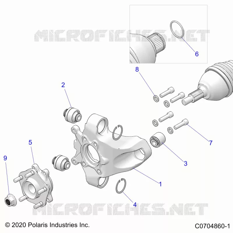 SUSPENSION, REAR CARRIER AND HUB