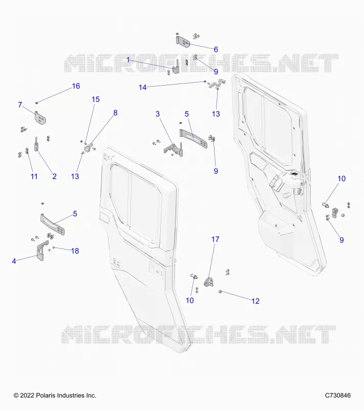 DOORS, REAR, MOUNTING
