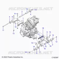 ENGINE, MOUNTING & LONG BLOCK