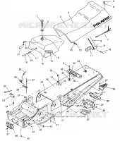 TUNNEL AND SEAT ASSEMBLY LITE GT 0943133 AND STARLITE GT 0943127 (49250125010001)