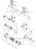 PISTON AND CRANKSHAFT 500 AND 500 CLASSIC (4915411541038A)