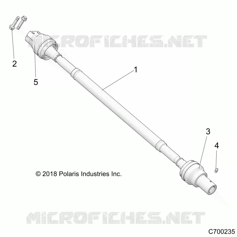 DRIVE TRAIN, REAR PROP SHAFT