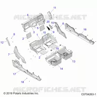 REAR BODYWORK CLOSEOFF, FENDERS AND FLOOR