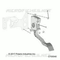 ENGINE, THROTTLE PEDAL