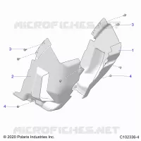BODY, FRONT MUD GUARDS