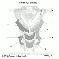 HOOD FOAM/FIBER
