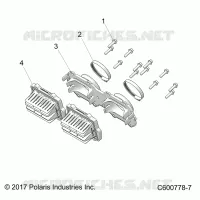 ENGINE, REED VALVE AND THROTTLE BODY ADAPTOR