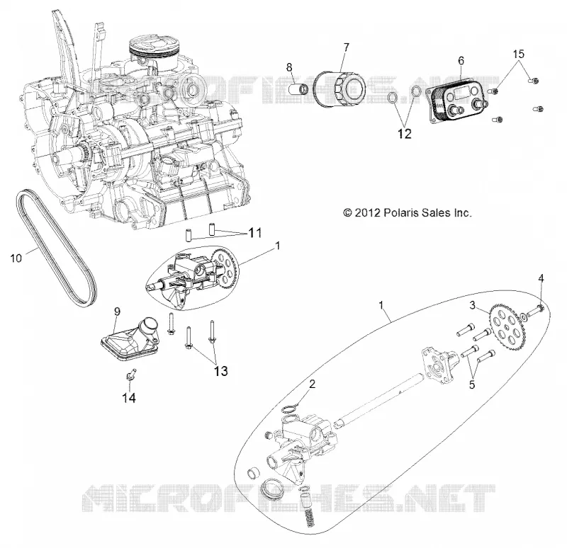 OIL PUMP AND OIL COOLER