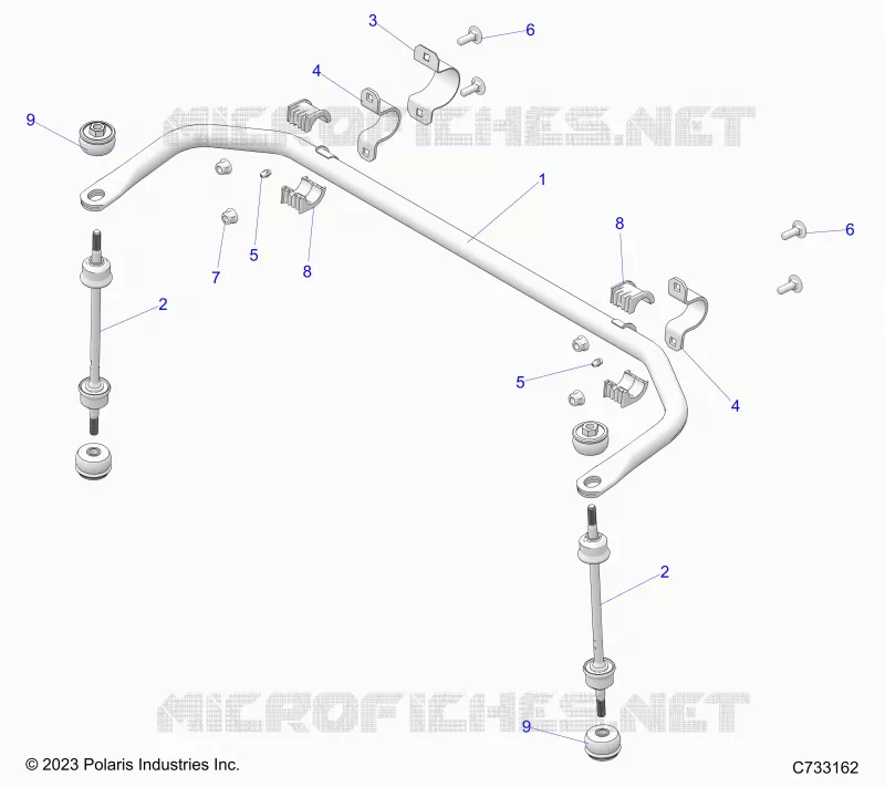 SUSPENSION, STABILIZER BAR REAR