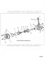 DRIVE TRAIN, FRONT GEARCASE (FROM 1/1/19)