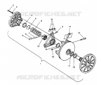 DRIVE CLUTCH WIDETRAK GT 0962061 AND EUROPEAN WIDETRAK GT E962061 (4931623162C001)