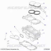 CYLINDER AND PISTON