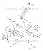 SWING ARM WELDMENT AND REAR SHOCK ASSEMBLY (4917711771021A)