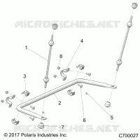 SUSPENSION, REAR STRUT STABILIZER