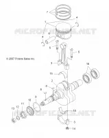 ENGINE, CRANKSHAFT AND PISTON