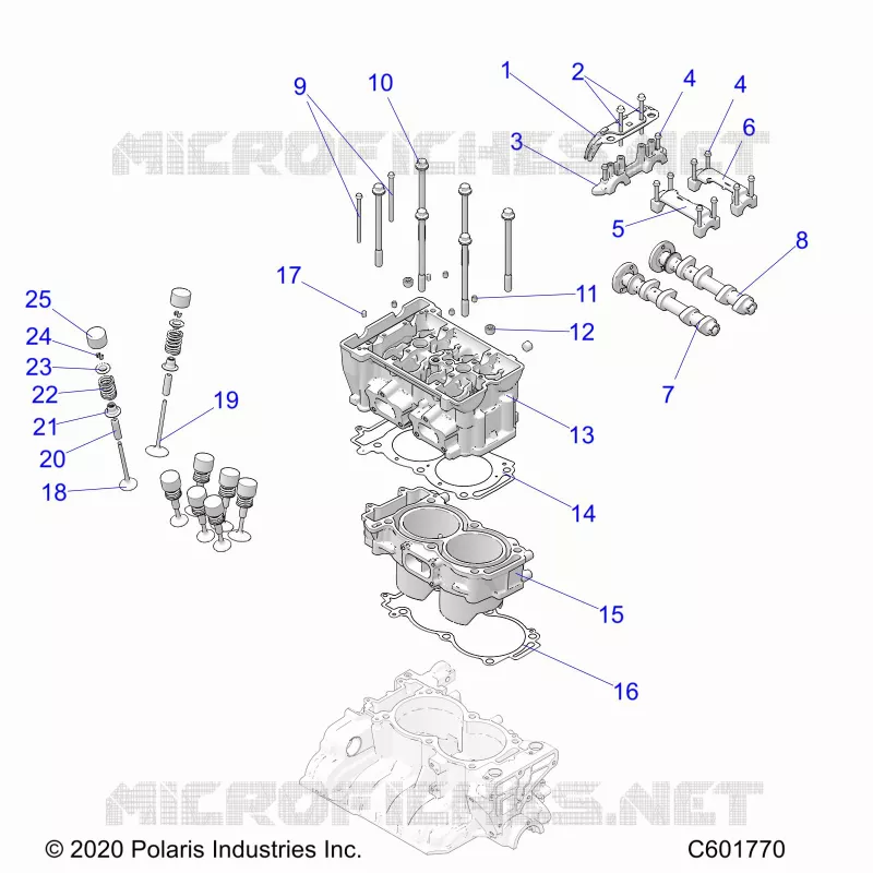 ENGINE, CYLINDER/CYLINDER HEAD ASM.
