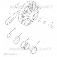 DRIVE TRAIN, SECONDARY CLUTCH