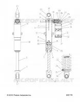REAR TRACK SHOCK,HI/LO, SNOW CHECK (7044383)