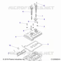 ENGINE, THROTTLE BODY AND VALVE COVER