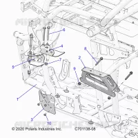 CHASSIS, ENGINE AND REAR DRIVELINE MOUNTING