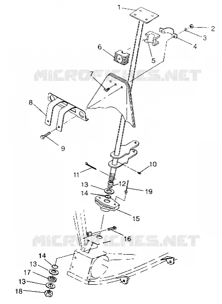 STEERING POST   ASSEMBLY SWEDISH 4X4 400L S948140 (4926912691B009)