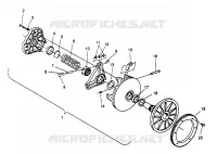 DRIVE CLUTCH WIDETRAK LX 0962064 AND EUROPEAN WIDETRAK LX E962064 (4931643164C001)