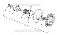 DRIVEN CLUTCH ASSEMBLY TRAIL/0930761 (4923222322027A)